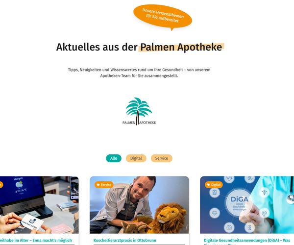 Gesundheits Blog der Palmen Apotheke in Ottobrunn mit aktuellen Beiträgen zu Gesundheit, Arzneimitteln und Vorsorge.